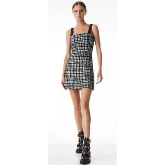 Alice + Olivia  Bonita Wide Strap A-line Dress NWT  Size 0 - Picture 1 of 10